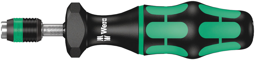 Wera 7440 Kraftform indstillelig momentskruetrækkere med Rapidaptor hurtigskift, 1/4 tomme, 0,3 – 1,2 Nm