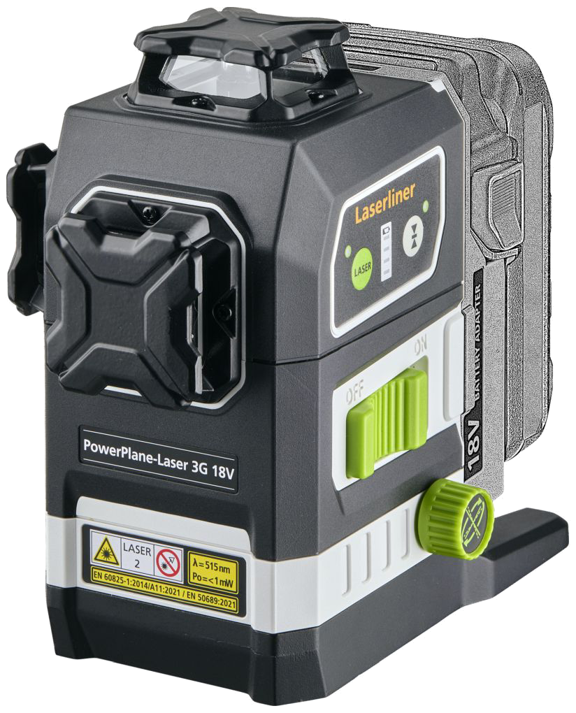 Laserliner PowerPlane-laser 3G, 18V u/poweradapter