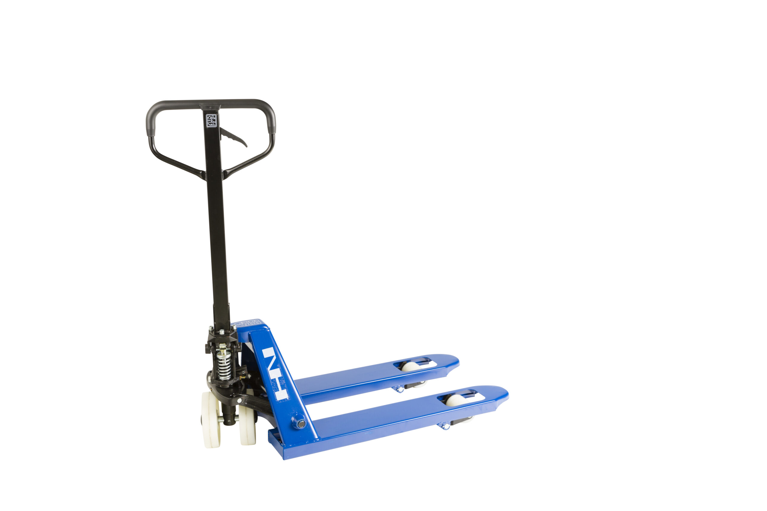 PLM2508EN – Pallevogn m/enkel nylonhjul og korte gafler