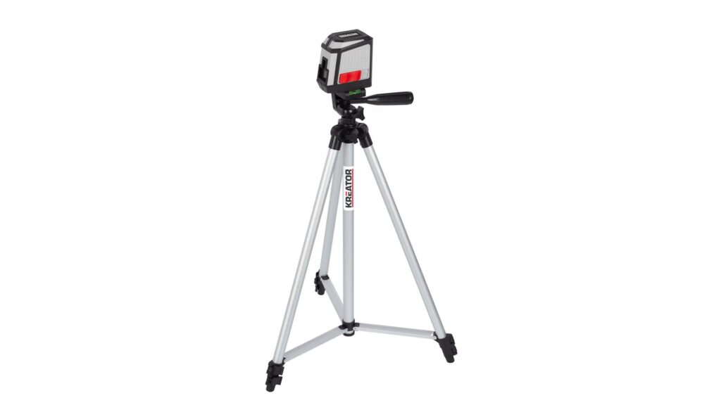Krydslinje laser + stativ Powerplus