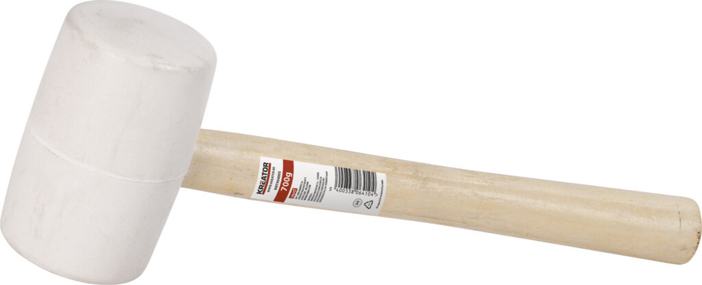Gummihammer hvid 700 gram –