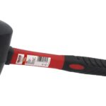 Gummihammer sort m/fiberskaft 450 gram