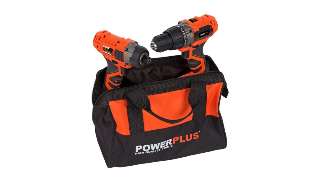 Bore/slagskruetrækkersæt + 2 batterier