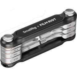 SmallRig 4374 x FILM RIOT 7-i-1 Foldbar Skruenøglesæt med Flerpositionsvinkler Sort