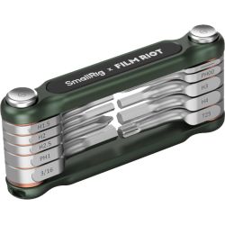 SmallRig 4814 x FILM RIOT 10-i-1 Foldbar Skruenøglesæt med Flerpositionsvinkling Grøn