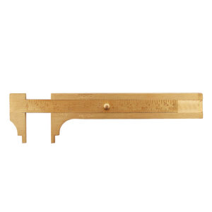 Messing skydelaere 0-100×0,1 mm med 25 mm kaeber