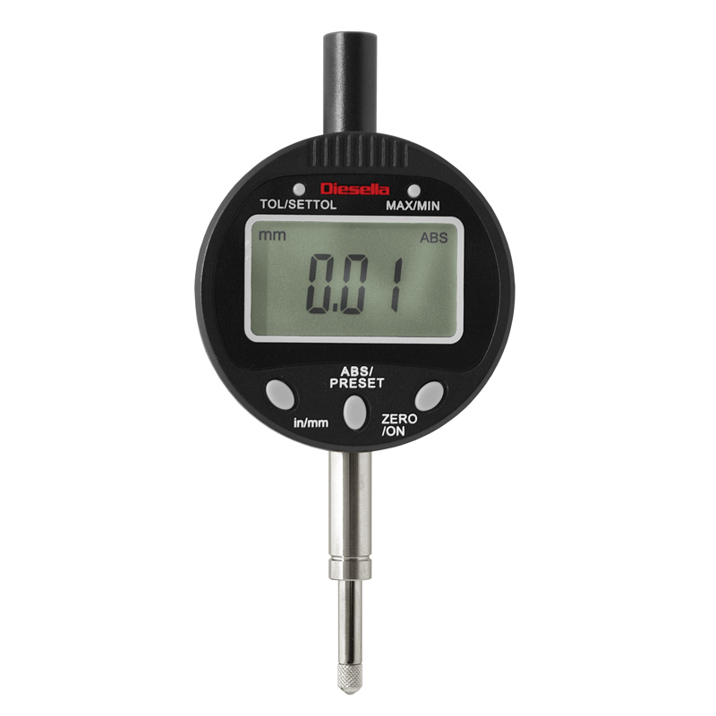 Digitalt måleur 12,7 mm x 0,01 med TOL-/Min-/Max-funktion
