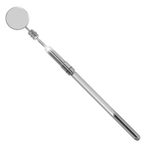 Inspektionsspejl med LED-lys Ã30 mm med teleskopstang (L=665 mm)