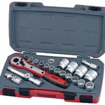 Topnøglesæt med 1/2" â¡-fatning Teng Tools T1221-6