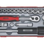 Topnøglesæt med 3/8" â¡-fatning Teng Tools TT3819 – 19 dele