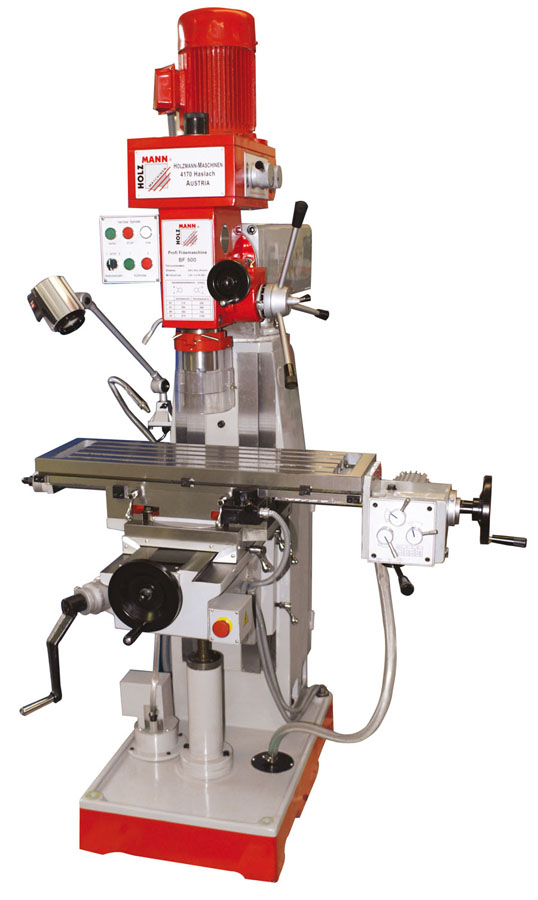 BF500 Geardrevet fræsemaskine Holzmann