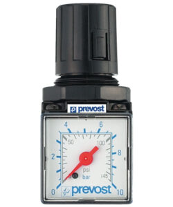 Flowconcept Prevost 1/4″ trykluftregulator m/ manometer