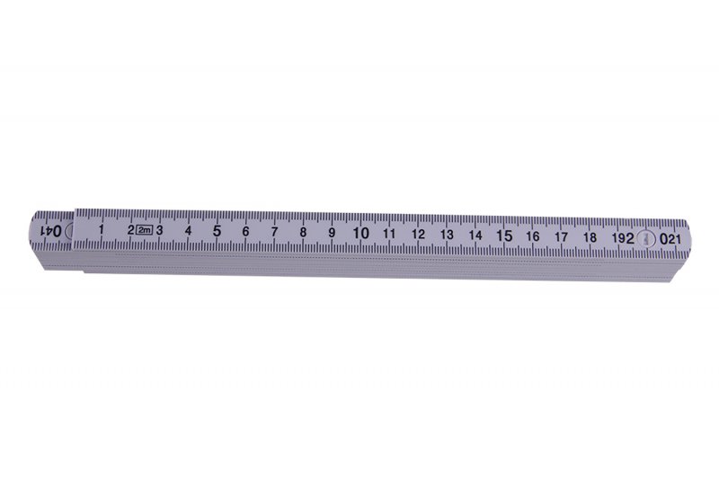 Plastik tommestok 2 m
